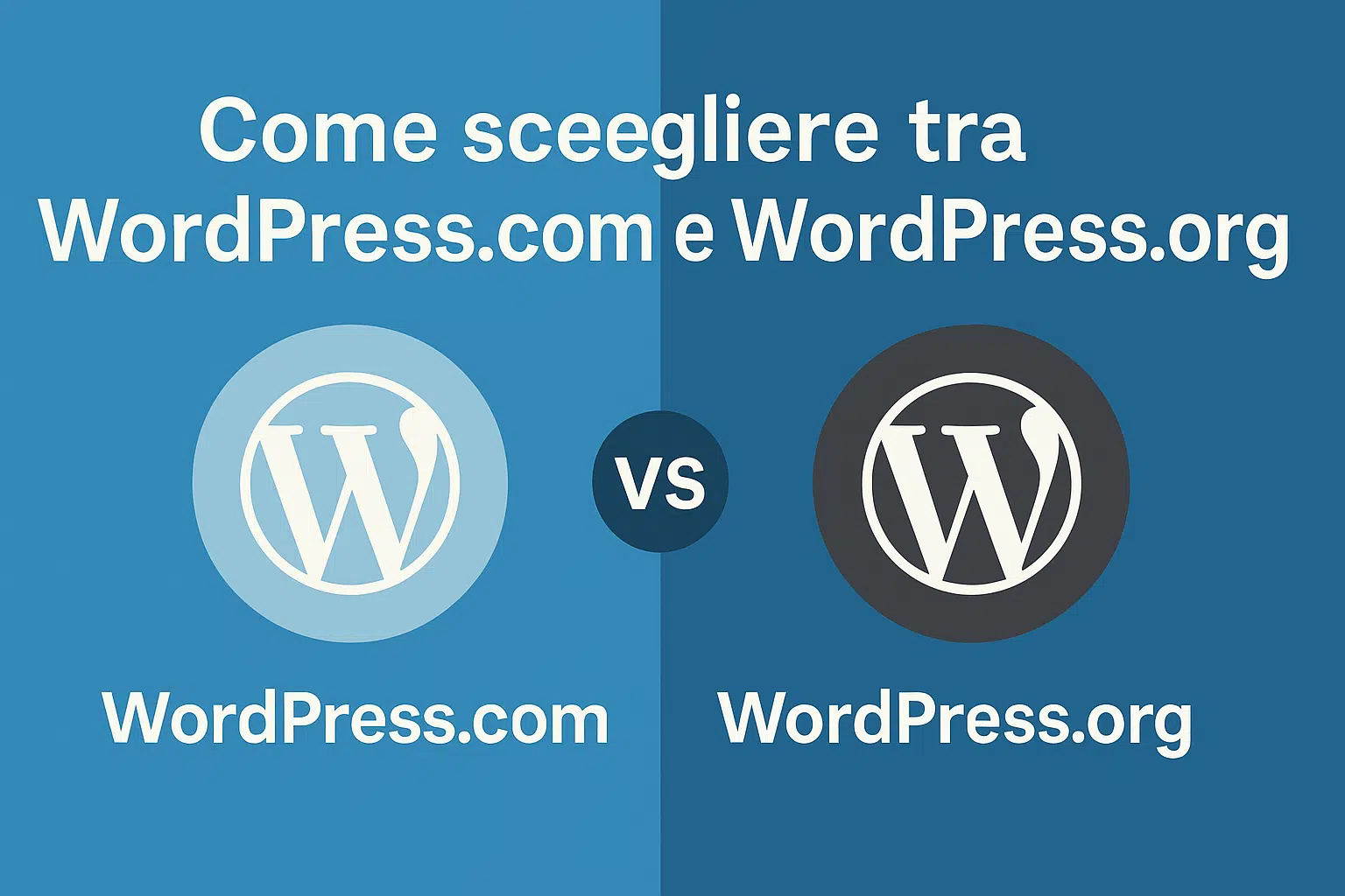 Come scegliere tra WordPress.com e WordPress.org: guida completa 2025