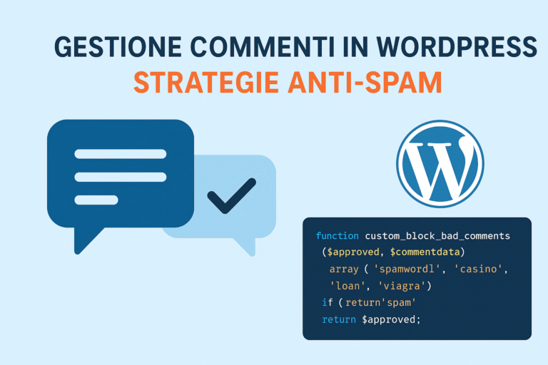 Gestione dei commenti spam in WordPress